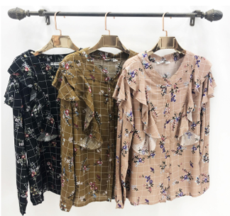 J - Blusa Fem. Ref: DY-23160 Pac c/ 24 UN Diversas Cores.