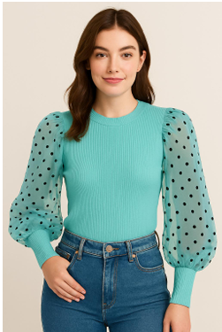 J - Blusa Fem. Ref: LA5217 Pac c/ 24 UN Diversas Cores.