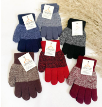 R - Luva Infantil Tricot Mesclada Ref: 38205-14 Pac c/ 24 UN Diversas Cores.