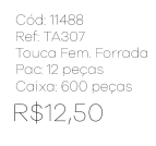 R - Touca Fem. Forrada Tricot com Pompom Ref: TA307 Pac c/ 24 UN Diversas Cores.