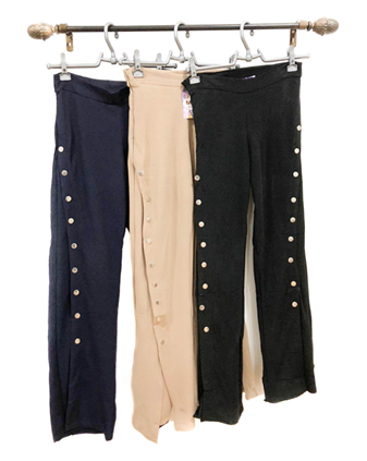 I - Calça Pantalona Fem. Ref: A31 Pac c/ 24 UN Diversas Cores.