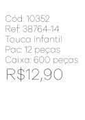 R - Touca Infantil Tricot com Pompom Ref: 38764-14 Pac c/ 24 UN Diversas Cores.
