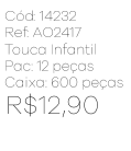 R - Touca Infantil Tricot com Duplo Pompom Ref: AO2417 Pac c/ 24 UN Diversas Cores.