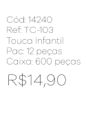 R - Touca Infantil Tricot com Pompom Ref: TC-103 Pac c/ 24 UN Diversas Cores.