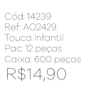 R - Touca Infantil Tricot com Duplo Pompom Ref: AO2429 Pac c/ 24 UN Diversas Cores.