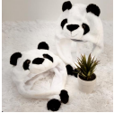 R - Touca Infantil Bichinhos 3D Panda Ref: TC-107 Pac c/ 24 UN Diversas Cores.