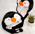 R - Touca Infantil Bichinhos 3D Pinguim Ref: TC-111 Pac c/ 24 UN Diversas Cores.