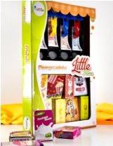 Z - Mini Mercadinhos com Produtos Ref: GLTY18-335 Pac c/ 4 UN Diversas Cores.