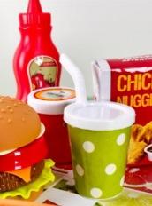 Z - Bandeja Fast Food Kit c/ 6 Peças Pac c/ 24 UN Diversas Cores.