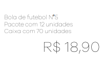 Z - Bola de Futebol nº 5 Ref: BFL-0003 Pac c/ 24 UN Diversas Cores.