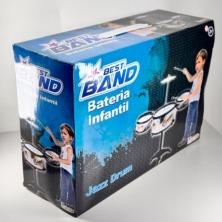 Z - Bateria Infantil Ref: LCB013 Pac c/ 6 UN Diversas Cores.