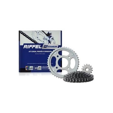 KIT CG 160 [TITAN/FAN/START/CARGO] (16-25) / CG 150 [START/CARGO/TITAN/FAN] (04-16) 44Z (C/ ANEL) X 15Z C/CORRENTE 428H