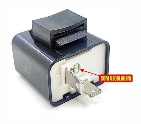 RELE PISCA 2PINOS P/LED 12V COM REGULAGEM FENDA VE