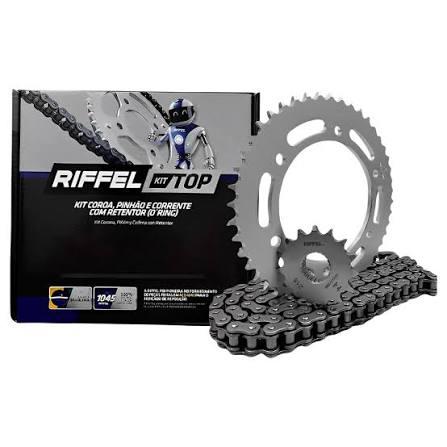 KIT FZ 25 (18-25) 46Z X 15Z C/ CORRENTE 428H X 136L - TITANIUM (1045)