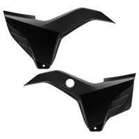 TAMPA LATERAL COMPATIVEL FAN 125 15/16 FAN 125 CARGO 2016 - PRETO INJ. PAR