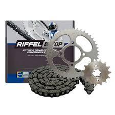 KIT DK 160 (23-25) 44Z X 15Z C/ CORRENTE 428H X 120L - TITANIUM (1045)