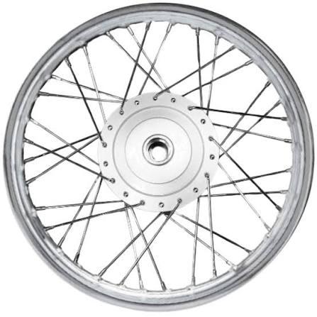 RODA MONTADA DIANTEIRA CROMADA LONA CG 150/160 125 2009 EM DIANTE
