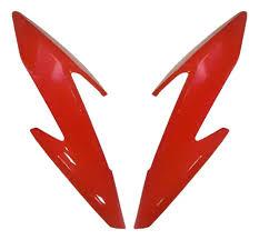 CARENAGEM LAT. DO FAROL COMP.A MOTO CBF 300 23 A 24 - VERMELHO NAO ORIG
