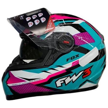 CAPACETE GTX FOX AZUL TIFANY 58