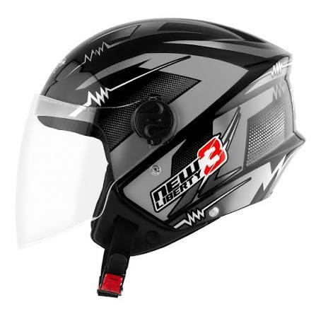 CAPACETE ABERTO NEW LIBERTY 3 FREQUENCY 60 PR TORK