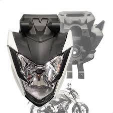 FAROL COMPL.C/CAR/LAT/INT.H4 MOD.CBF300 25 ADAPT.TITAN 160 16/17 BRANCO NAO OR.