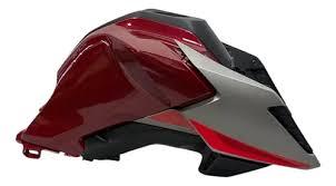 KIT CARENAGEM DO TANQUE COMPL.COMPAT. TITAN 160 2025/26 VERMELHO MET-NAO ORIG.