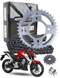 KIT CB 300F TWISTER (23-25) 38Z (C/ ANEL) X 14Z C/ CORRENTE REMANCHADA O RING 520HO X 110L - TOP (1045)