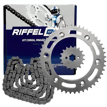 KIT NXR 150 [BROS/ESD] (03-15) 49Z X 17Z C/ CORRENTE 428H X 128L - TITANIUM (1045)