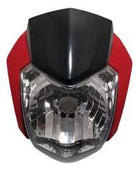 FAROL COMPL. C/ CAR. E LATERAIS YBR 150 E/ED 16 A 17 VERMELHO - NAO ORIG.