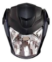 FAROL COMPL. C/ CAREN. COMPAT. A MOTO FAN 160 2024 CINZA METALICO- NAO ORIG.
