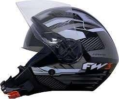 CAPACETE XOPEN UP FOX COM OCULOS GRAFITE TAM 60