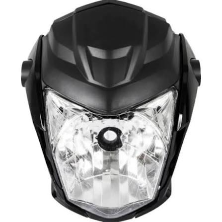 FAROL COMPL. C/ CAREN. COMPAT. A MOTO FAN 160 2022 A 2024 PRETO - NAO ORIG.