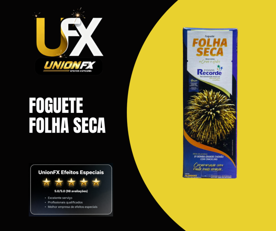 FOGUETE COLORIDO 1.5'' FOLHA SECA