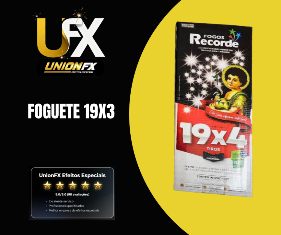 FOGUETE 19X4 TIROS