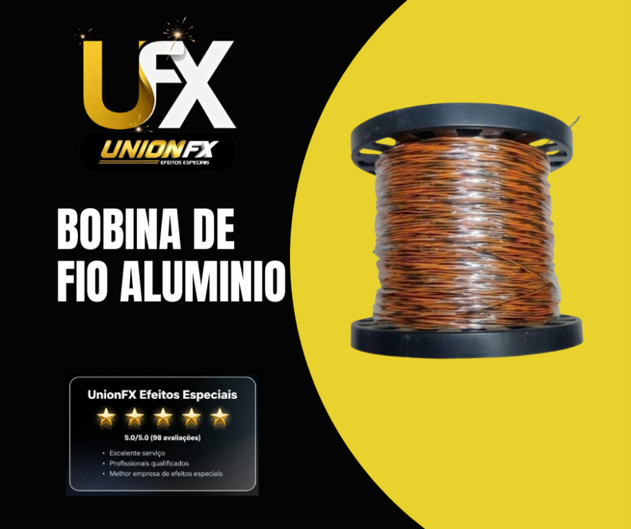 BOBINA DE FIO ALUMINO 500 METROS