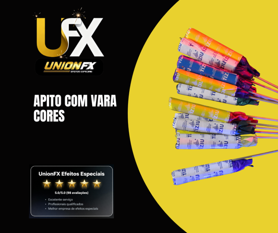 APITO COM VARA CORES