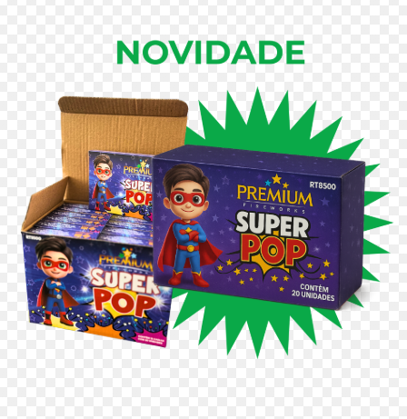SUPER POP (PACK COM 12 CAIXINHAS COM 20 BOMBINHAS)