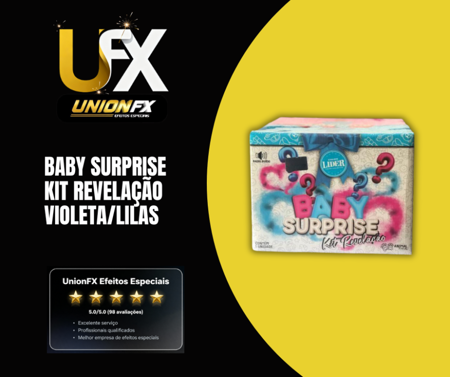 BABY SURPRISE KIT REVELAÇÃO VIOLETA/LILAS