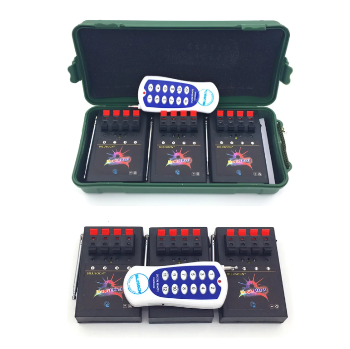 KIT DETONADORA VIA RÁDIO 12 CANAIS