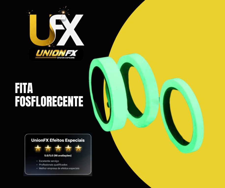 FITA FLUORESCENTE LUMINOSA 1.5X5M