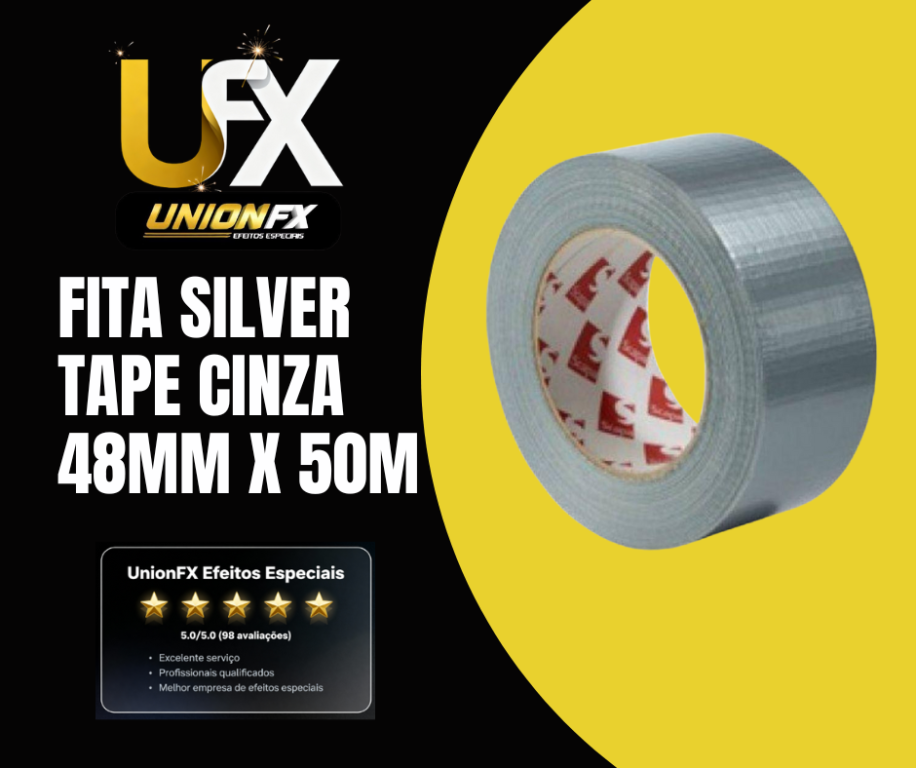 FITA SILVER TAPE CINZA 48MM X 50M PROFISSIONAL