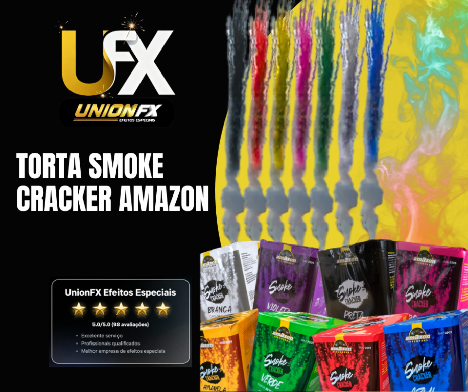 TORTA DE FUMAÇA SMOKE IMPORTADA AMARELA COM EFEITO CRACKLING 25 TBS 1.2"