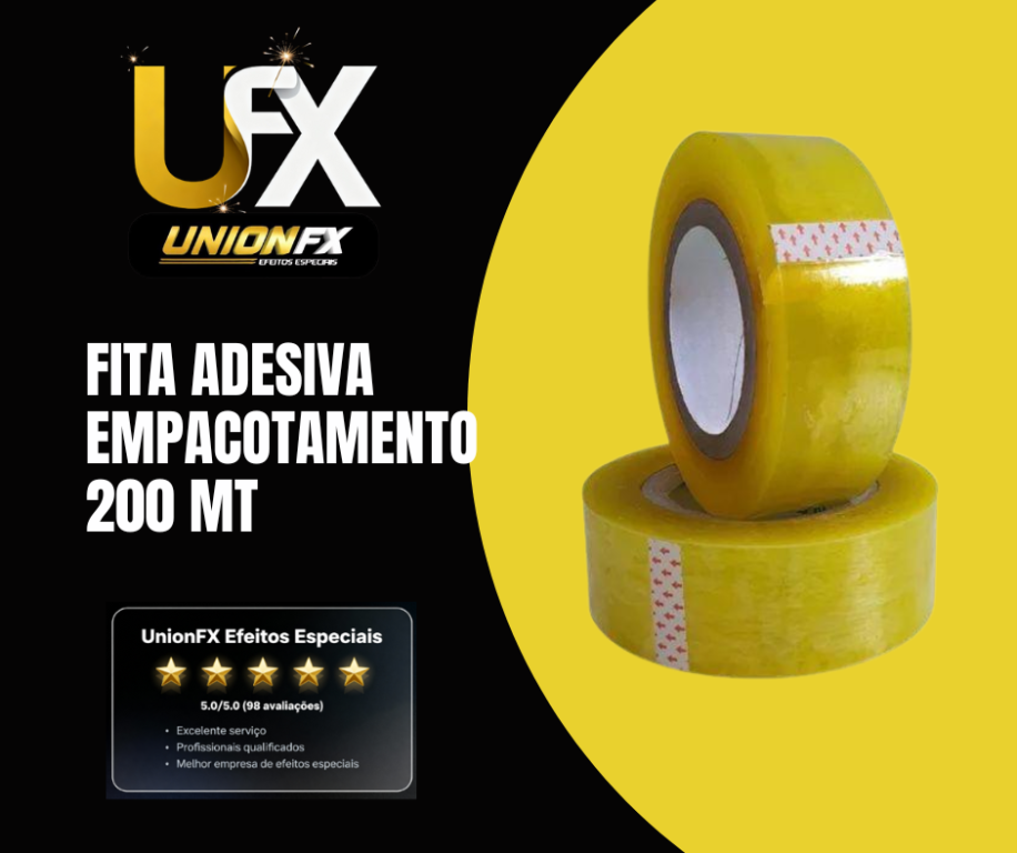 FITA ADESIVA EMPACOTAMENTO 200 MT
