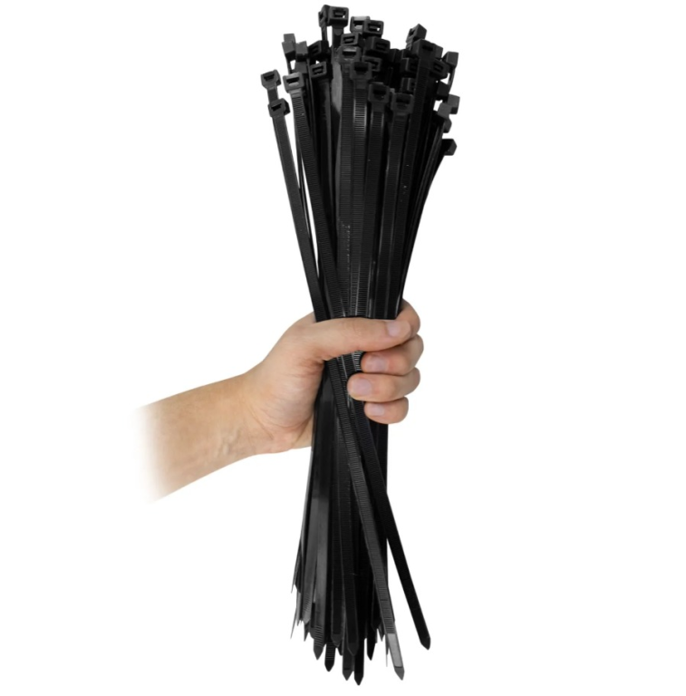 ABRAÇADEIRA DE NYLON PRETA  7.6MM  X 400MM