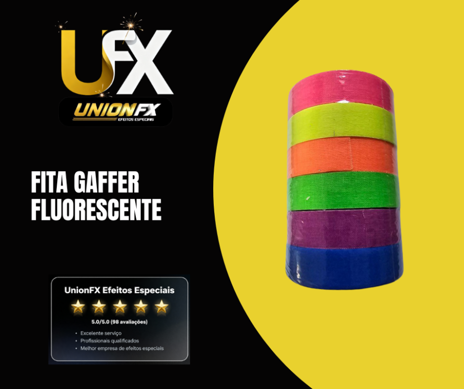 FITA GAFFER FLUORESCENT  5 METROS