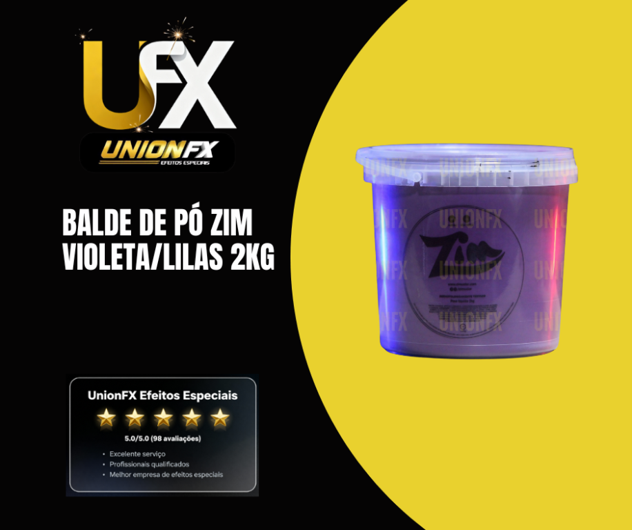 BALDE DE PÓ ZIM VIOLETA/LILAS 2KG