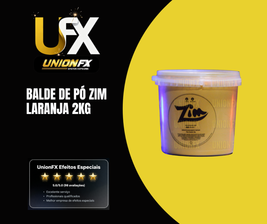 BALDE DE PÓ ZIM LARANJA 2KG