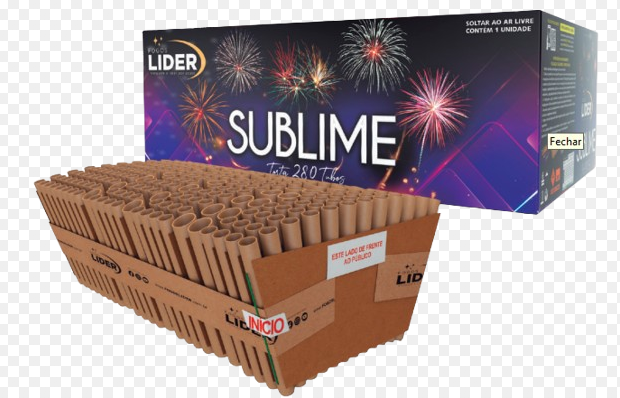 TORTA 280 TUBOS 20MM, 40 TBS 1,5" SUBLIME FINAL L CHERRY