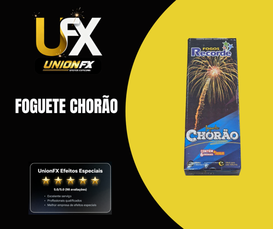 FOGUETE COLORIDO 1.5'' CHORAO