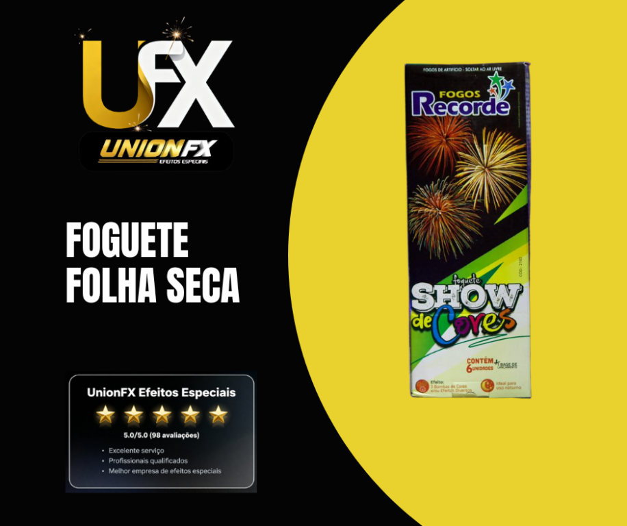 FOGUETE COLORIDO 1.5'' SHOW DE CORES